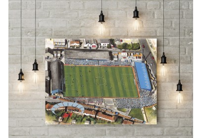 Brighton & Hove Albion FC Goldstone Ground Stadium Wall Art Canvas